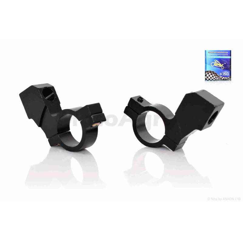 Хомути на кермо для кріплення дзеркал  d10, D21  з виносом  "LIPAI"