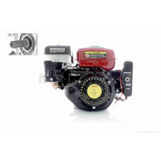 Двигатель на мотоблок и бензогенератор 170F (бензиновый 7 л.с. D-20mm под шпонку +электростартер) "GX220E" красный