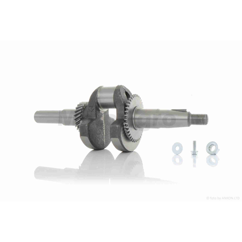 Колінвал м/б  168F  під шпонку  20mm  +гайка, шпонка