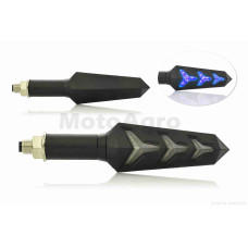 Повороти діодні пара D-148 гнучка ніжка динамічні сині