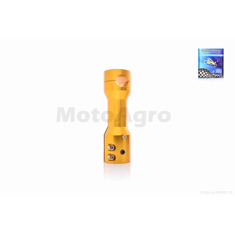 Кріплення відкритого керма на скутера (винос)  22mm, жовтий