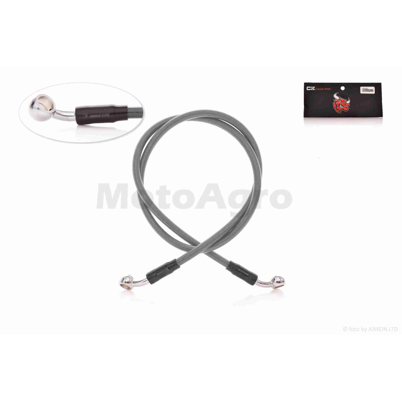 Шланг гальмівний гідравлічний  армований, L950  "LIPAI"  (сірий)