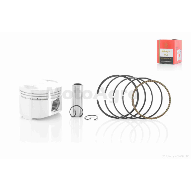 Поршень к-кт  CH125, GY6 125, Honda SPACY 125  +0.50  52.90, p-15  "SEE"  (Sheng-E) ТАЙВАНЬ