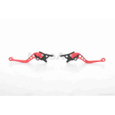 Важелі керма на китайський скутер диск/диск регульовані (CNC червоні)