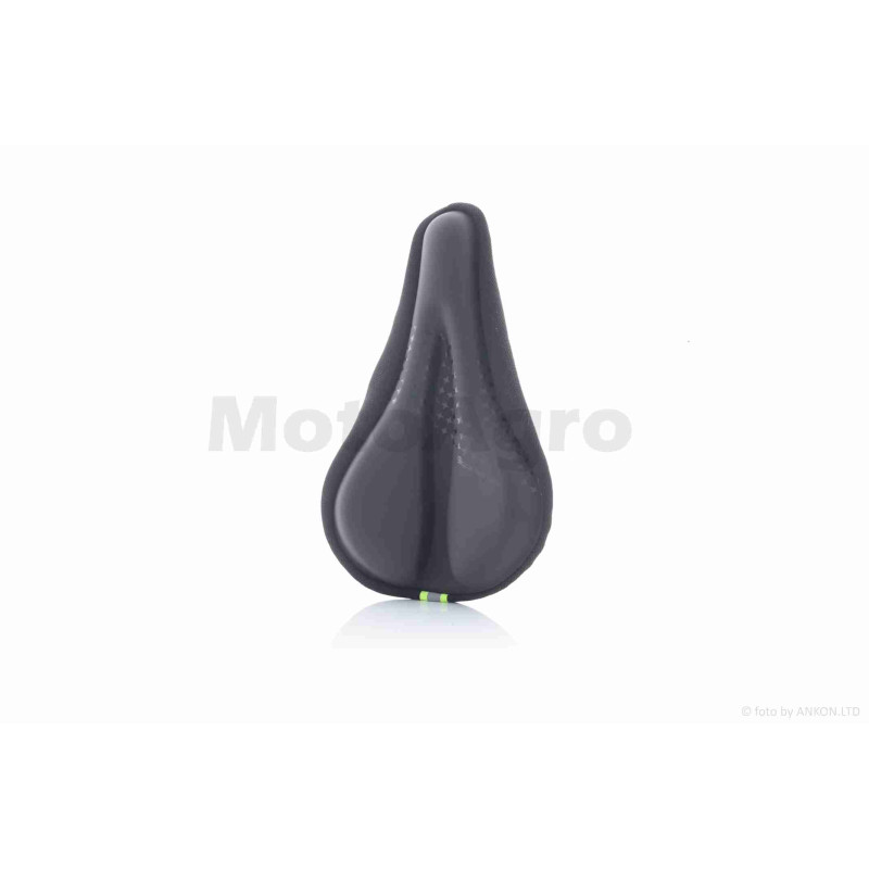 Гелева накладка на сідло 3D  чорна, світловідбивна смуга  #SD-8101