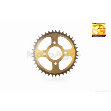 Звезда трансмиссии задняя 4-90/64 d58 D203 520-39T CG250 "KDMOT" (gold/black)