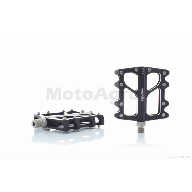 Педалі вело  алюмінієва основа, промпідшипник  (чорні)  "MYSPACE"  #JTB-020