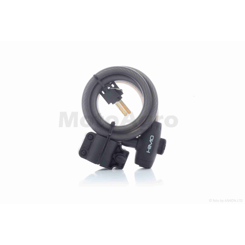 Трос протиугінний  L1500, d11, два ключі, кріплення на раму  "HIMO"  #SUO-011