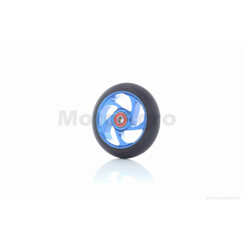 Колесо на самокат з підшипником  608-2RS, металеве, чорне, D110mm  #LZ-003