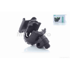 Тримач пляшки (фляготримач) +кишеня для телефону кріплення на кермо чорна SHJ-016