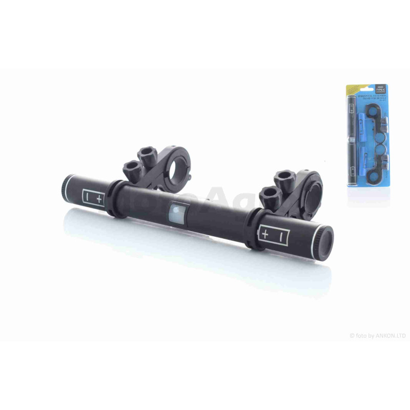 Стійка на кермо для навісного обладнання, PowerBank, USB, TYPE-C, чорна  #YSJ-004