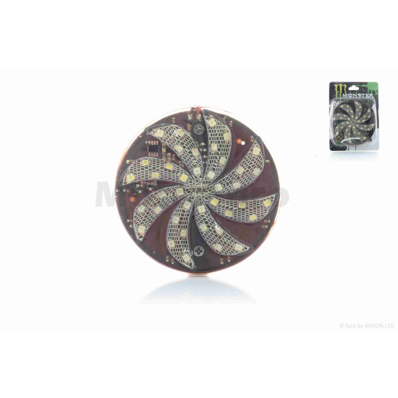 Модуль світлодіодний круглий  d-82mm, 4 кольори, без скла, 6 режимів