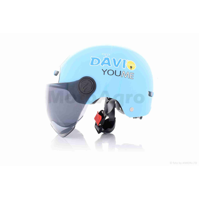 Шолом відкритий підлітковий  "DAVID"  (#315A, синій, M-XL, ABS)