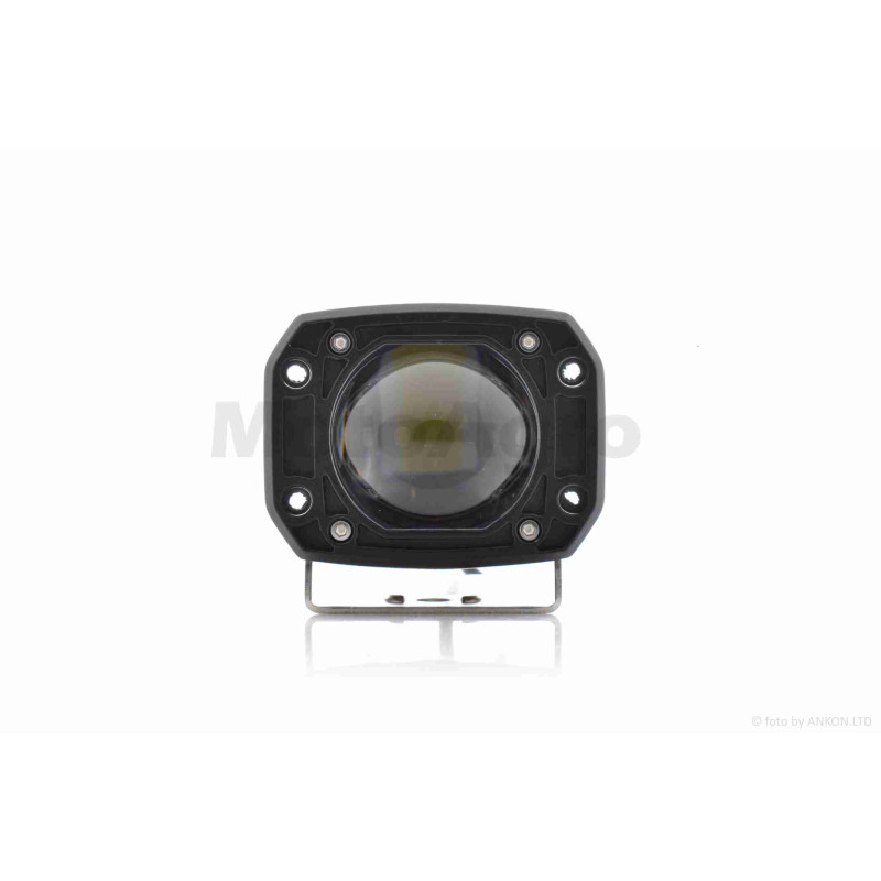 Фара додаткова  діодна  прямокутна, 80-65mm, 12-80V, IP67, біле/жовте світло  #LPS-808