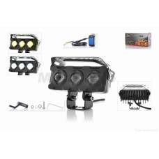 Фара додаткова діодна балка 100-40mm 12-80W IP67 біле/жовте світло LPS-809