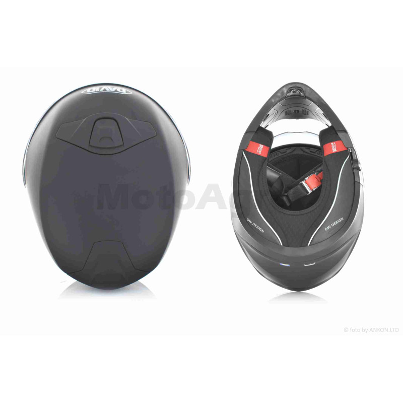 Шолом трансформер  "DAVID"  (#D809, чорний матовий, XL, окуляри, ABS)