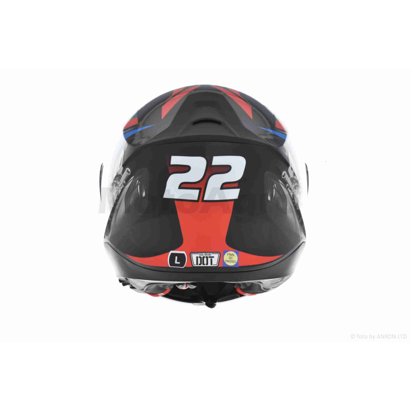 Шолом трансформер  "DAVID"  (#D809A, чорний глянсовий, L, окуляри, ABS)