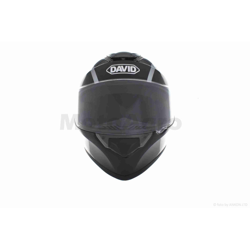 Шолом інтеграл  "DAVID"  (#D820D, чорно-сіро-червоний, XL, ABS)