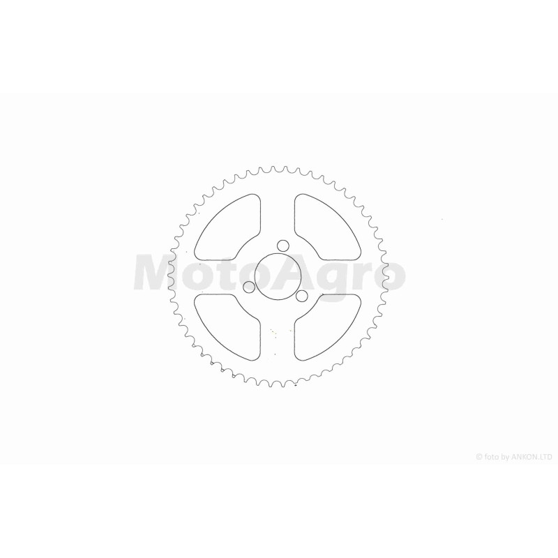 Звезда трансмиссии задняя  3x34, d29  T54  POCKET BIKE, ATV