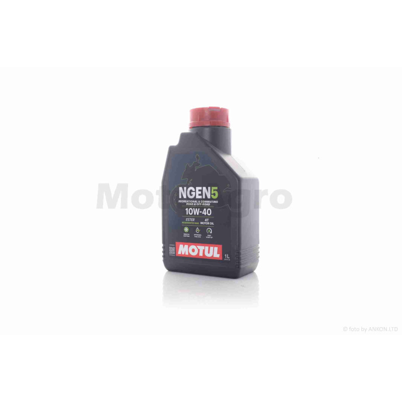 Олія моторна  4T, 1л, 10W40, напівсинтетика  (NGEN5, ROAD / OFF-ROAD)  "MOTUL"  ФРАНЦІЯ