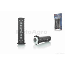 Грипсы (ручки руля) универсальные 2 "DOMINO" (черно-серые)