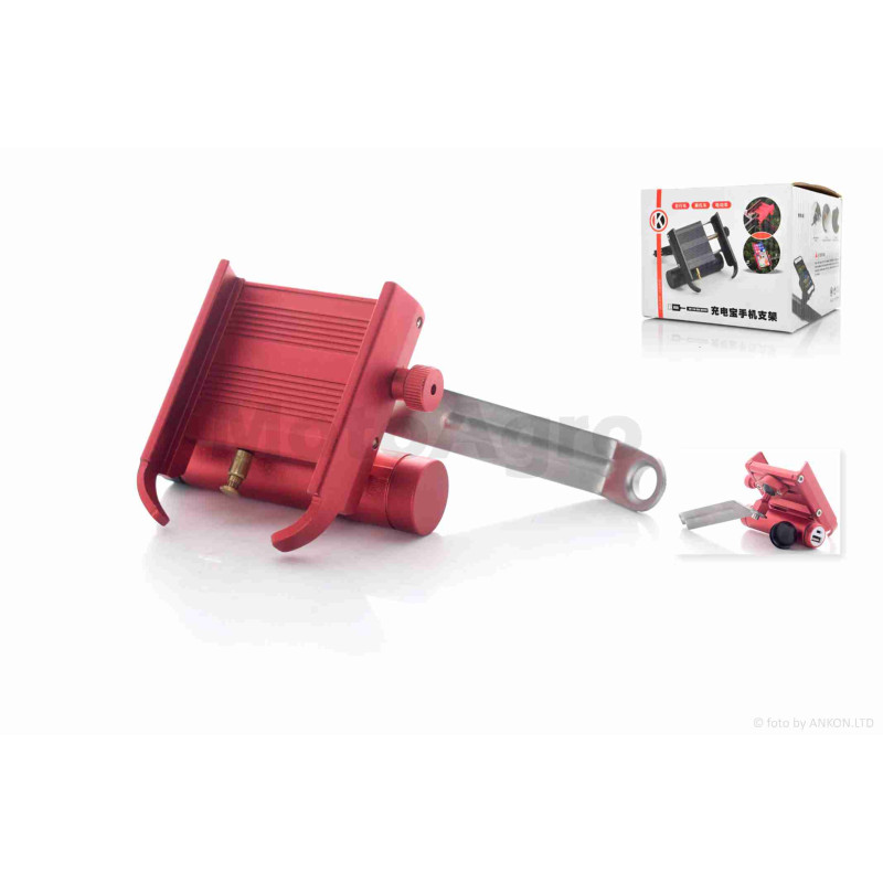 Тримач для телефону кріплення під дзеркало  105/60mm  +Power Bank 2000mAh  #MPB-88  #SJJ-010