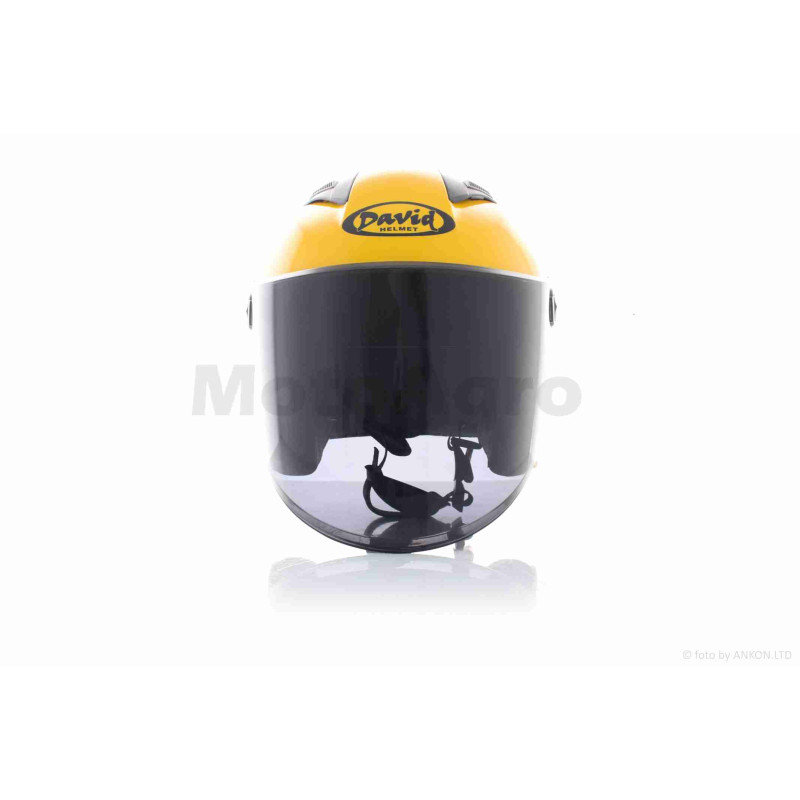 Шолом відкритий  "DAVID"  (#D017, жовтий, тонований візор Willys Star, L, ABS)