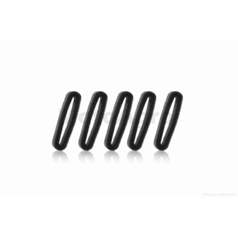 Фільтр повітряний коси  круглий, поролон, з просоченням, чорний 5шт