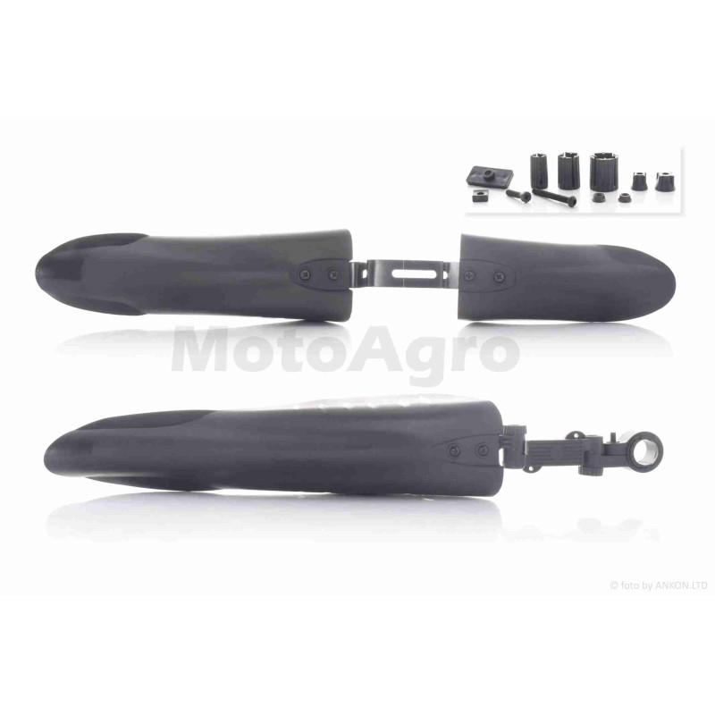 Крила бризковики вело пластмас, чорні #5