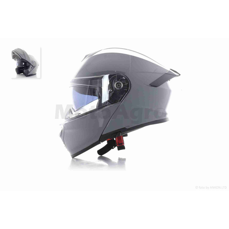 Шолом трансформер  "IBK"  (#900 сірий, XL, окуляри)