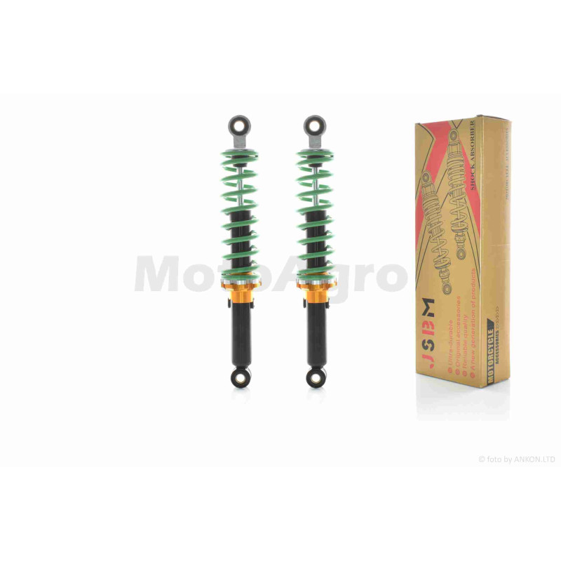 Амортизатори задні  h340, d12/10, що регулюються  "JSBM"  (зелені)