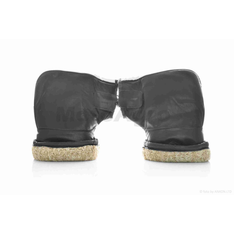 Рукавиці (рум'ятки) на кермо зимові  світловідбивна вставка