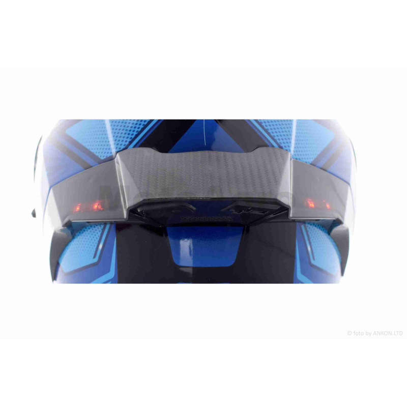 Шолом трансформер  "IBK"  (#965A габарит 3 режими, синій, L, окуляри)