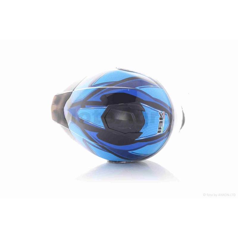 Шолом трансформер  "IBK"  (#965A габарит 3 режими, синій, L, окуляри)