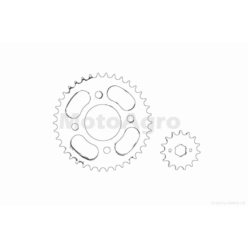 Зірки трансмісії  пара  CG125  428-15/38  "LIPAI"