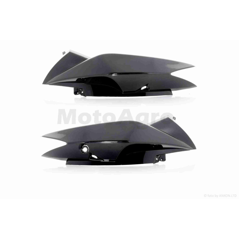Пластик  STORM, PATROL 125 (QM125T-10H)  боковини, чорний  "SKYMOTO"