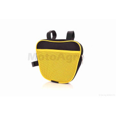 Сумка на велосипед (трапеція з сіткою жовта)