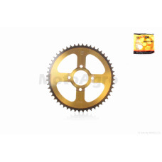 Звезда трансмиссии задняя 4-90/64 d58 D268 520-52T CG250 "KDMOT" (gold/black)