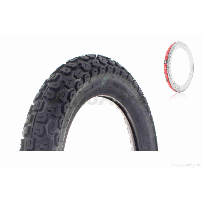 Покришка мото  17"  110/90-17  #RAVO  TT  шип  6PR  "SERVIS"  ПАКИСТАН