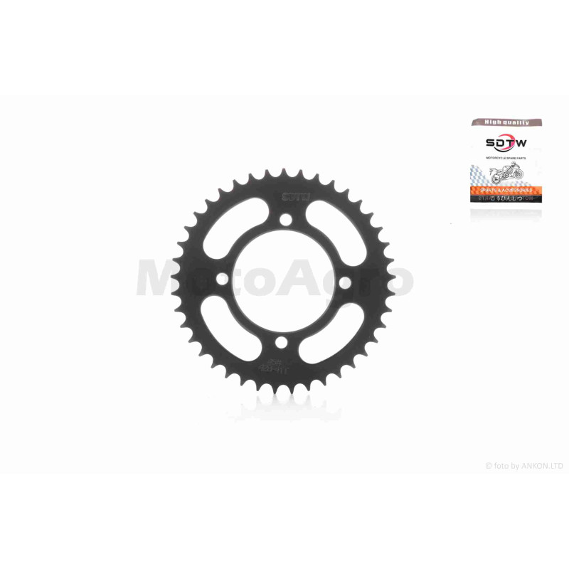Зірка трансмісії задня  4-92/65, d76, D170  428-41T  Пітбайк  "SDTW"  (#2, black)