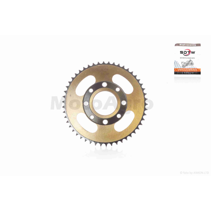Зірка трансмісії задня  4-90/64, d58, D205  428-50T  250cc  "SDTW"  (gold/black)