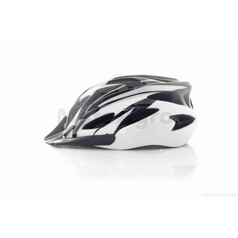 Шолом відкритий  (мото 50cc/вело/самокат)  #TK-006  (чорно-білий)