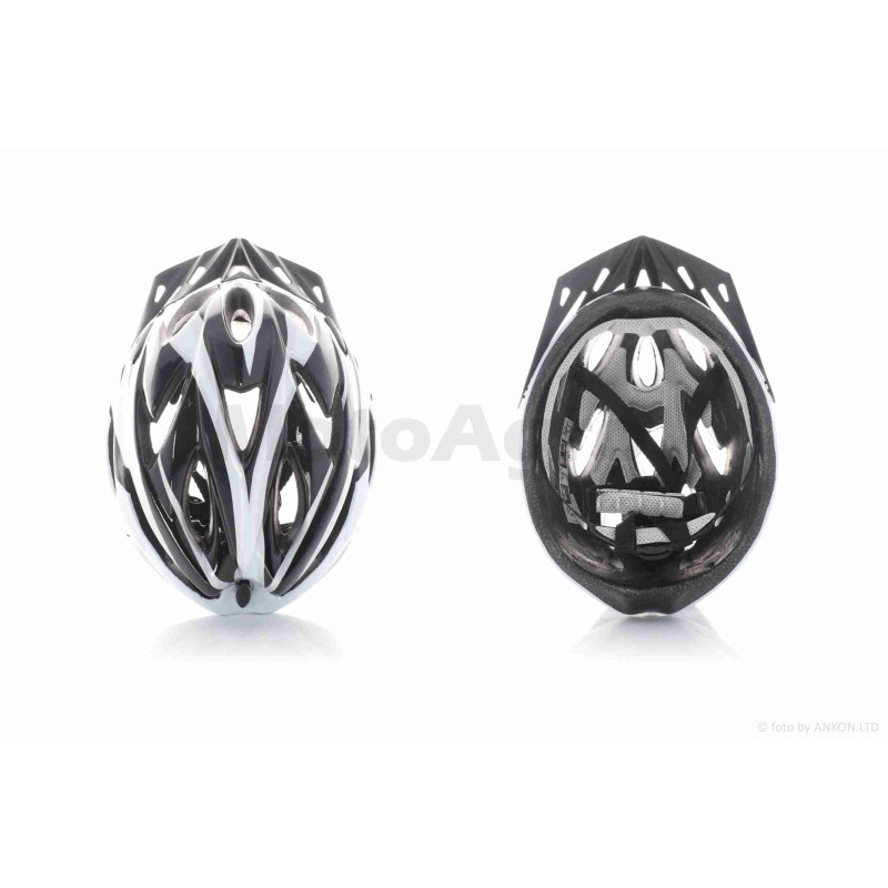 Шолом відкритий  (мото 50cc/вело/самокат)  #TK-006  (чорно-білий)