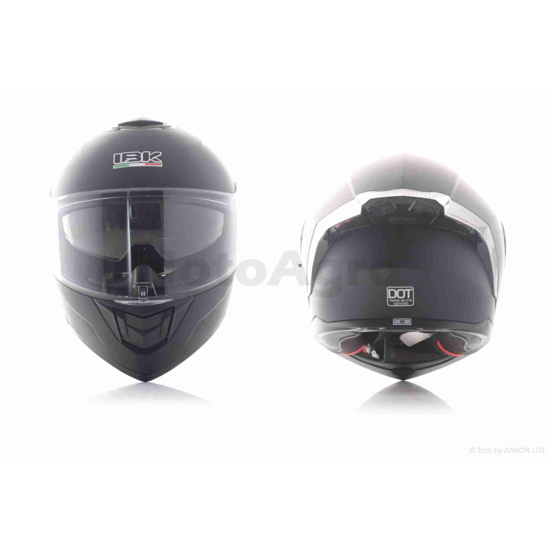 Шолом трансформер  "IBK"  (#965A габарит 3 режими, чорний матовий, XL, окуляри)