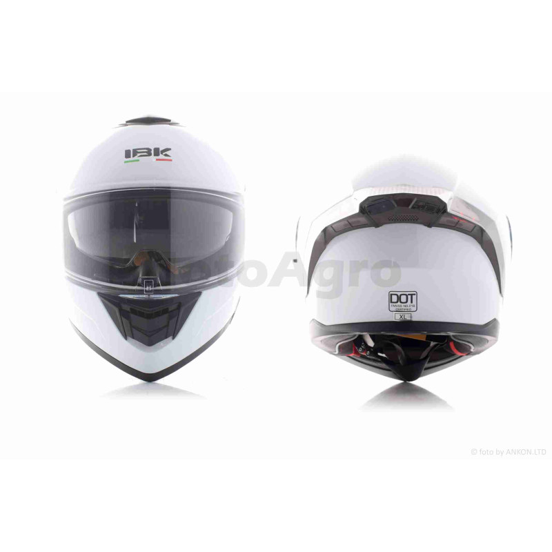 Шолом трансформер  "IBK"  (#965A габарит 3 режими, білий, XL, окуляри)
