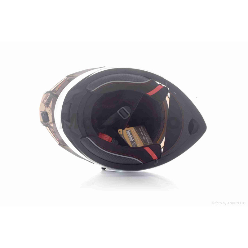 Шолом трансформер  "IBK"  (#965A габарит 3 режими, білий, XL, окуляри)