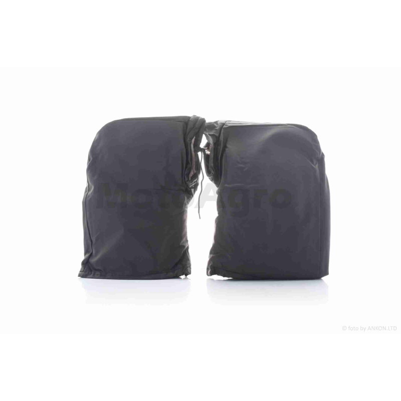 Рукавиці (рум'ятки) на кермо зимові  помаранчева вставка