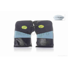 Рукавиці (рум'ятки) на кермо зимові бірюзова вставка