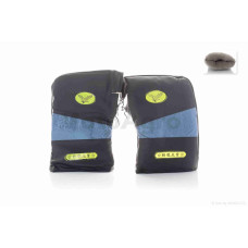 Рукавиці (рум'ятки) на кермо зимові синя вставка