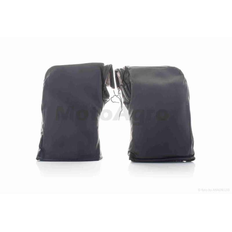 Рукавиці (рум'ятки) на кермо зимові  синя вставка